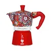 Bialetti Blue Meditteraneo Dolce & Gabbana 3-cup Moka Stovetop Coffee Maker In Carretto/red