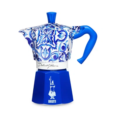 Bialetti Dolce & Gabbana Moka Coffee Maker, 3-cup In Blue