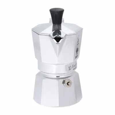 Bialetti Italian Coffee Pot  Moka Express Silver Aluminium Metal 60 ml 1 Cup Gbby2