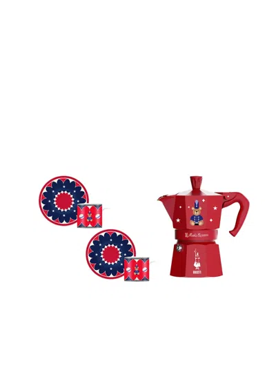 Bialetti Joyful Christmas Moka Express Maker Set In Multi