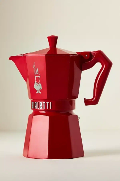 Bialetti Moka Express 6 Cup Stovetop Espresso Maker In Red