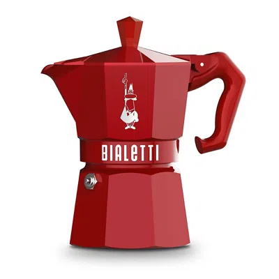 Bialetti Moka Express 3 Cup Stovetop Espresso Maker In Red