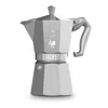 Bialetti Moka Express Lasered-alfonso Coffee Maker (93g) In Silver