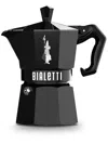 Bialetti Moka Express Lasered-alfonso Coffee Maker (93g) In Black