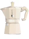 Bialetti Cream Moka Express Exclusive Three-cup Aluminium Espresso Maker In Neutrals