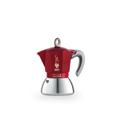 Bialetti Moka Induction Percolator Coffee Maker In Red