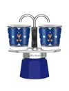 Bialetti Mr Mini Espresso Maker Set In Blue