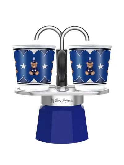 Bialetti Mr Mini Espresso Maker Set In Blue