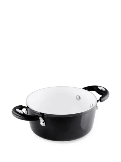 Bialetti Polished-finish Twin-handle Casserole Dish In Black