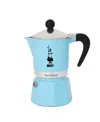 Bialetti Rainbow 139 ml 3 Cups Coffeemaker In Blue