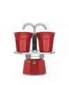 Bialetti Set Mini "r" 2tz Plus 2 Bicchierini Coffeemaker In Aluminium
