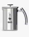 Bialetti Silver Manual Stainless Steel Milk Frother In Silver