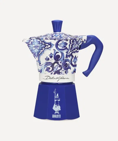 Bialetti X Dolce And Gabbana Mediterranean Blue 6 Cup Moka Express
