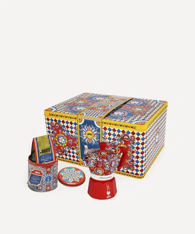 Bialetti X Dolce And Gabbana Sicilian Cart 3 Cup Moka Express Set