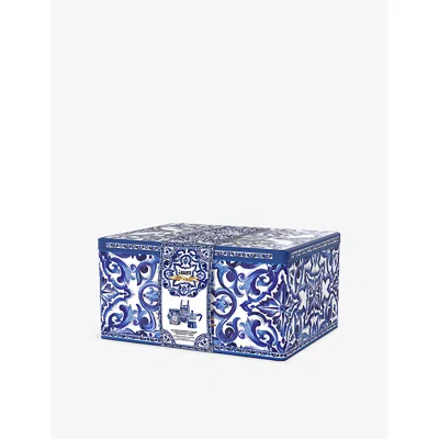 Bialetti X Dolce & Gabbana Blu Mediterraneo Moka Three-cup Coffee Maker And Coffee Gift Set Blue