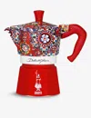 Bialetti Blue Meditteraneo Dolce & Gabbana 3-cup Moka Stovetop Coffee Maker In Multi