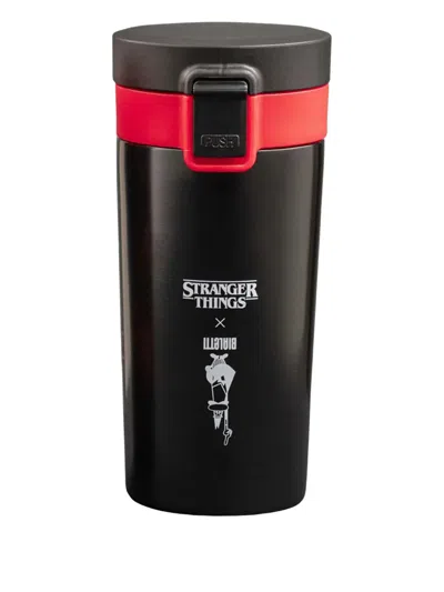 Bialetti X Netflix Stranger Graphic Travel Mug (380ml) In Black
