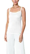 Biana Crissie Tank Top In White Silver In White