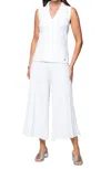 BIANA STELLA POLO TANK TOP IN WHITE