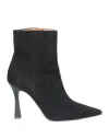 Bianca Di Woman Ankle Boots Black Size 11 Soft Leather