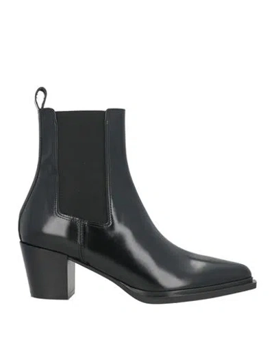 Bianca Di Woman Ankle Boots Black Size 6 Leather