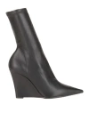 Bianca Di Woman Ankle Boots Black Size 11 Textile Fibers In Black