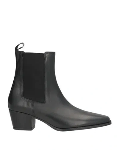 Bianca Di Woman Ankle Boots Black Size 9 Calfskin