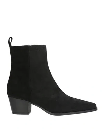 Bianca Di Woman Ankle Boots Black Size 9 Leather