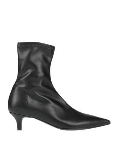 Bianca Di Woman Ankle Boots Black Size 9 Synthetic Material In Multi