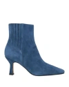 Bianca Di Woman Ankle Boots Blue Size 6 Soft Leather