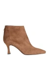 Bianca Di Woman Ankle Boots Brown Size 11 Soft Leather In Brown