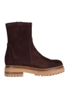 Bianca Di Woman Ankle Boots Cocoa Size 11 Soft Leather In Brown