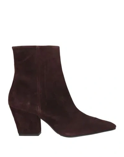 Bianca Di Woman Ankle Boots Dark Brown Size 9 Leather