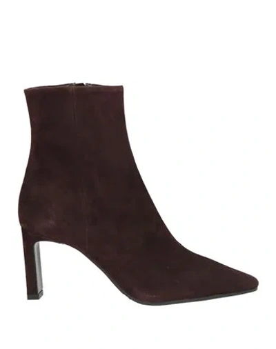 Bianca Di Woman Ankle Boots Dark Brown Size 9 Leather