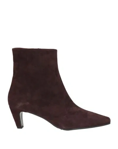 Bianca Di Woman Ankle Boots Dark Brown Size 9 Leather