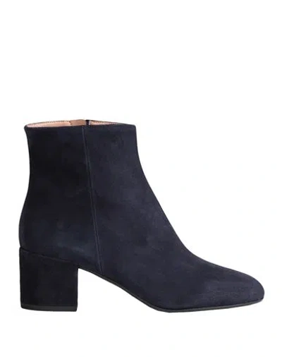 Bianca Di Woman Ankle Boots Midnight Blue Size 11 Soft Leather