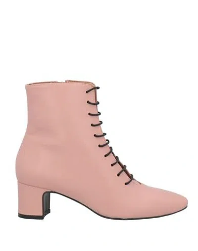 Bianca Di Woman Ankle Boots Pink Size 7 Leather