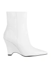Bianca Di Woman Ankle Boots White Size 11 Soft Leather In White