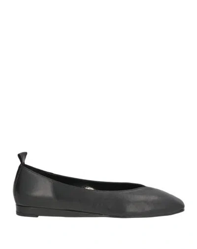 Bianca Di Woman Ballet Flats Black Size 9 Leather