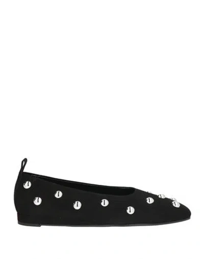 Bianca Di Woman Ballet Flats Black Size 9 Leather