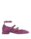 Bianca Di Woman Ballet Flats Purple Size 11 Leather