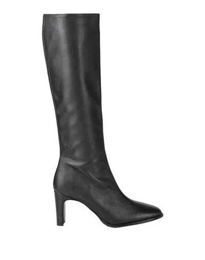 Bianca Di Woman Boot Black Size 9 Leather In Multi