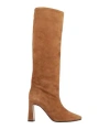 Bianca Di Woman Boot Camel Size 6 Soft Leather In Beige