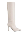 Bianca Di Woman Boot Off White Size 8 Soft Leather In White