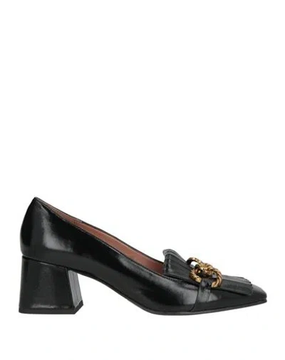 Bianca Di Woman Loafers Black Size 11 Leather