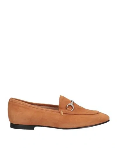 Bianca Di Woman Loafers Camel Size 10 Soft Leather In Beige