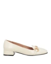 Bianca Di Woman Loafers Ivory Size 8 Leather In White