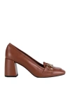Bianca Di Woman Pumps Tan Size 11 Soft Leather In Brown