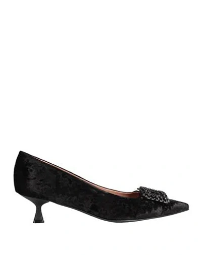 Bianca Di Woman Pumps Black Size 8 Textile Fibers