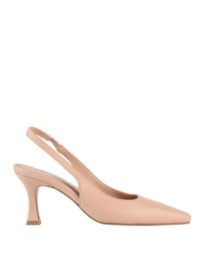 Bianca Di Woman Pumps Blush Size 7 Leather In Pink